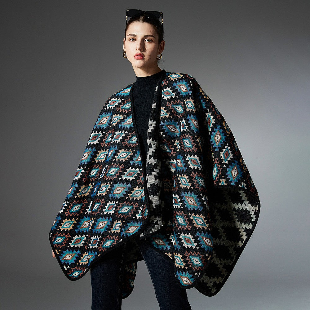 Astraea Ethnic Print Shawl