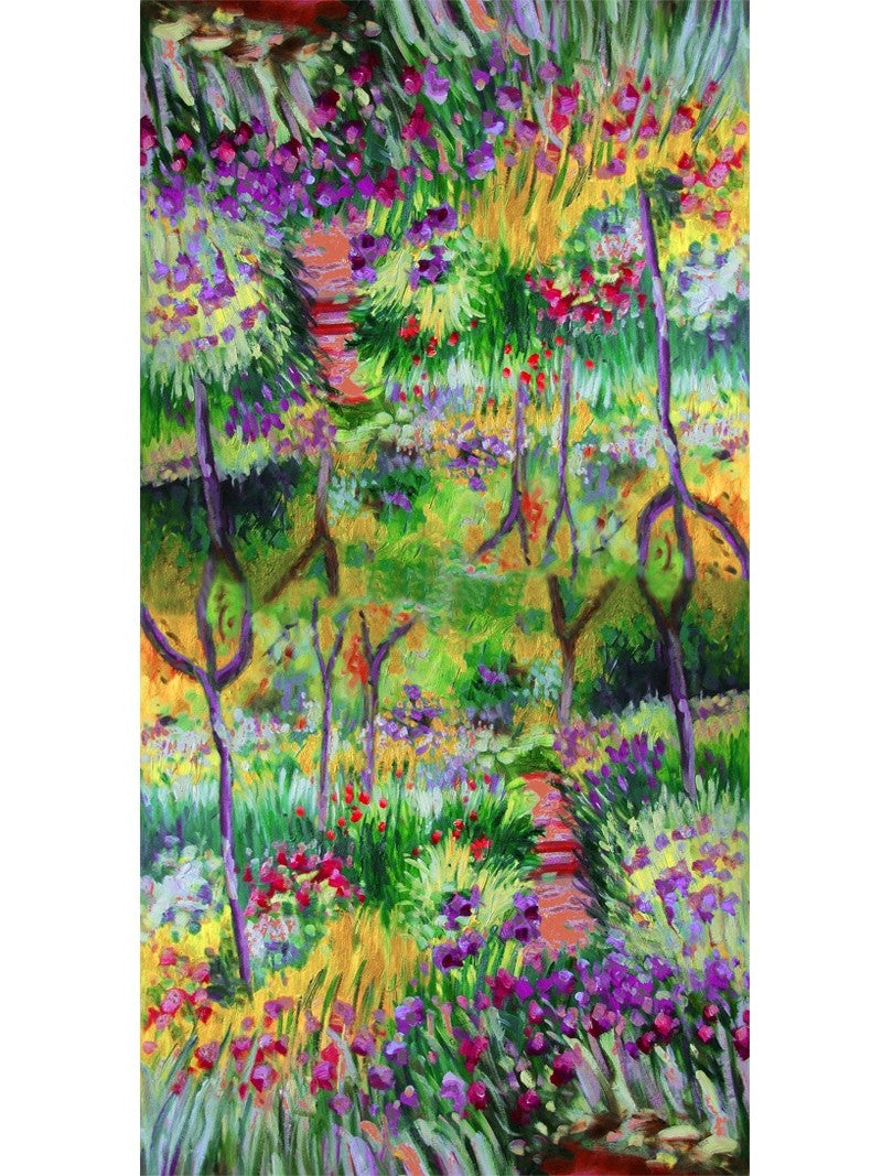 Aurora Tassel Oil Painting Scarf Shawl