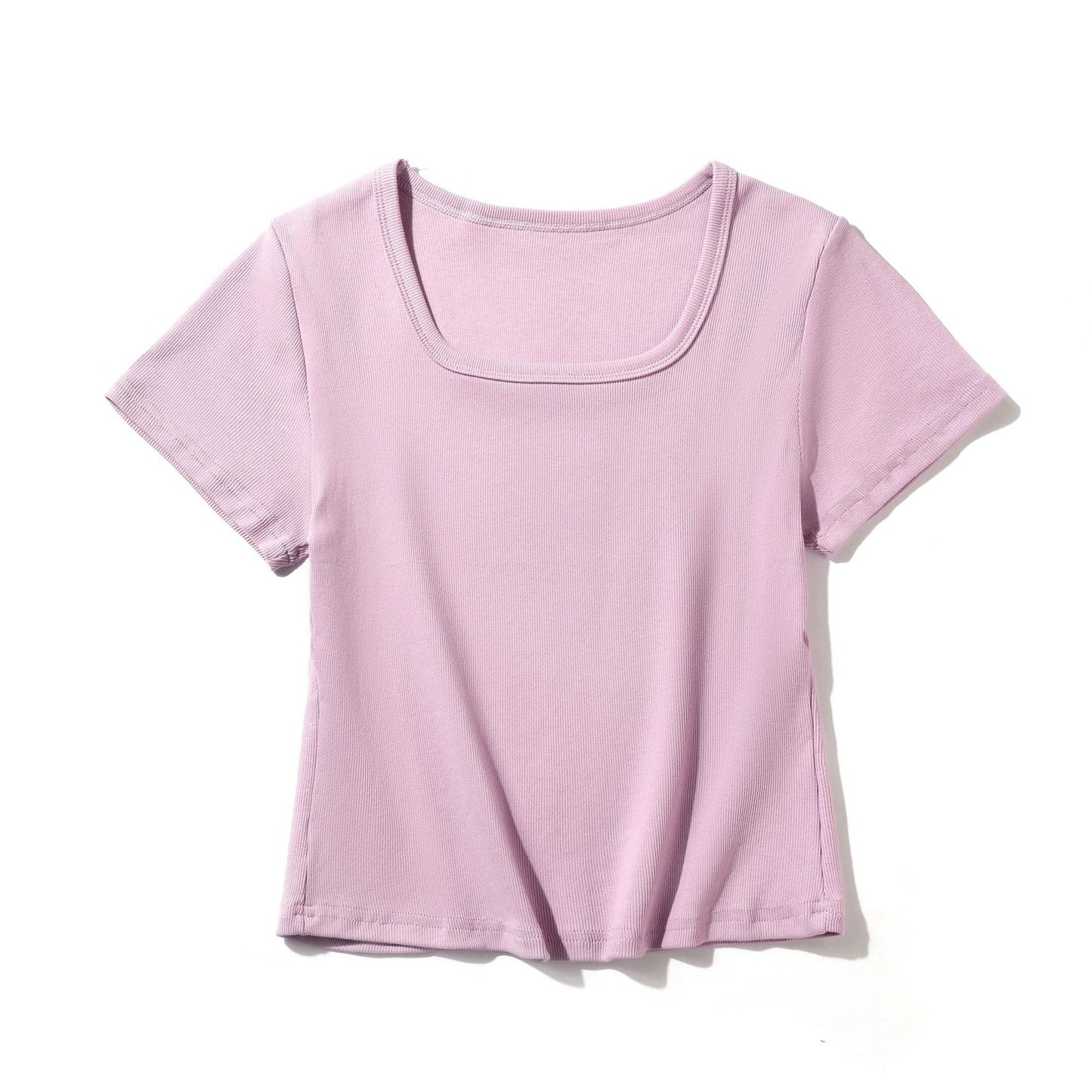 Elise Slim-Fit Square Neck Cotton Tee