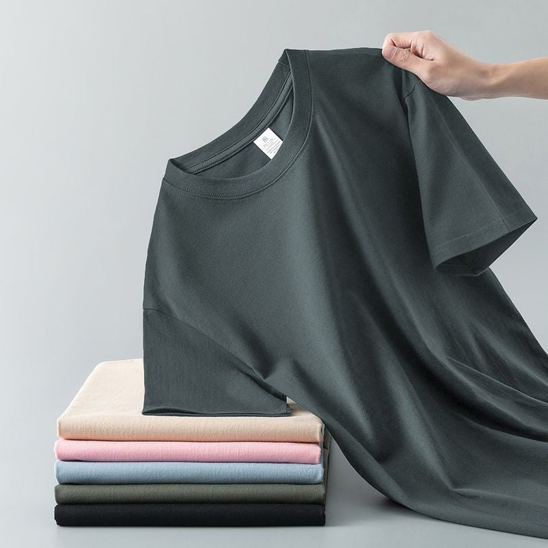 Kai Solid Color Cotton Tee (Unisex)