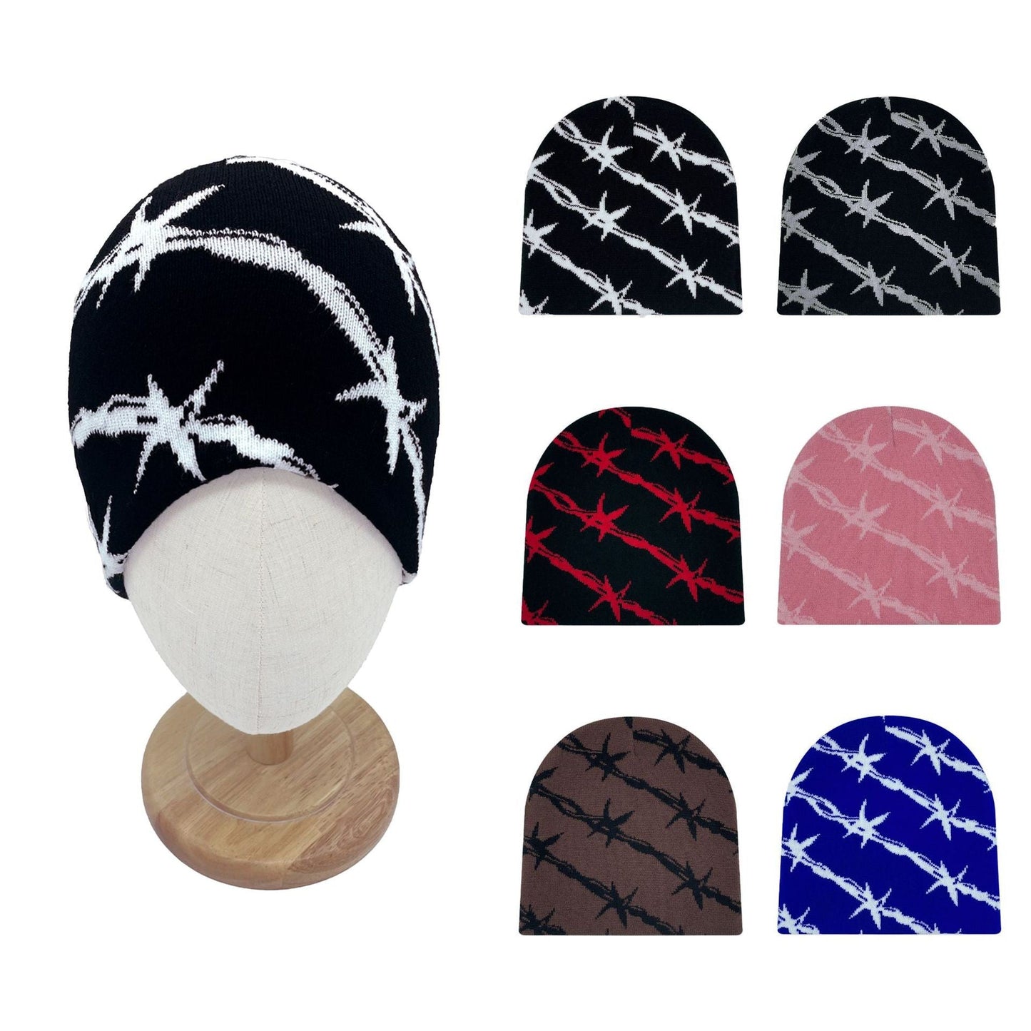 Novi Double Jacquard Knit Hat