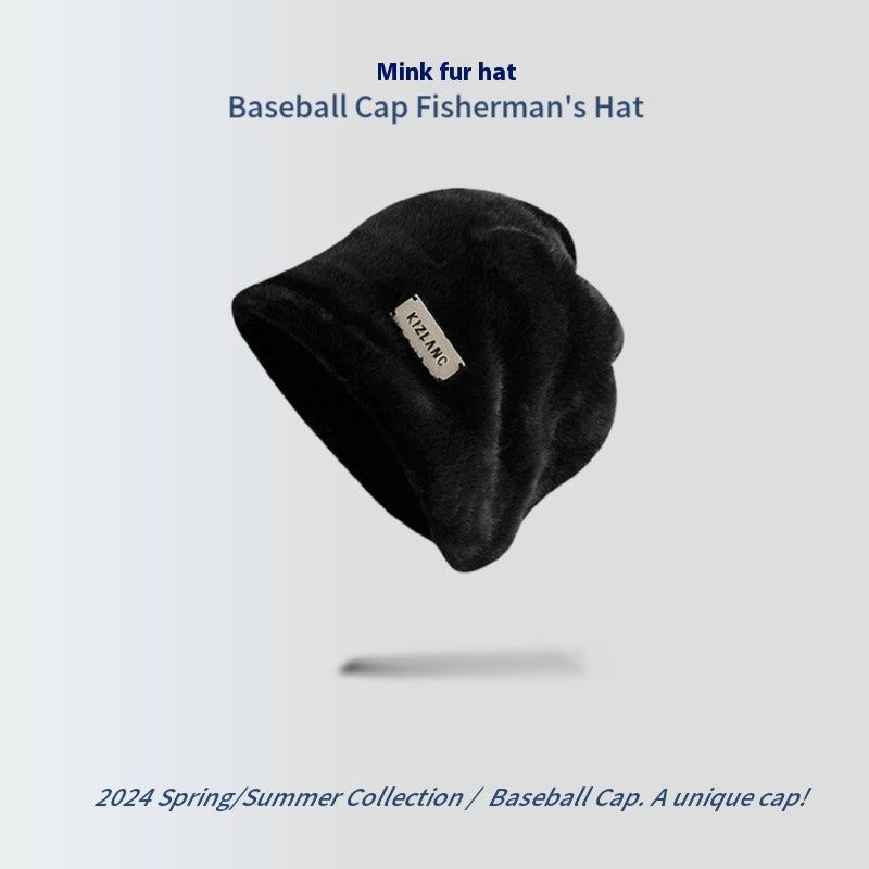 Selora Mink Knit Beanie