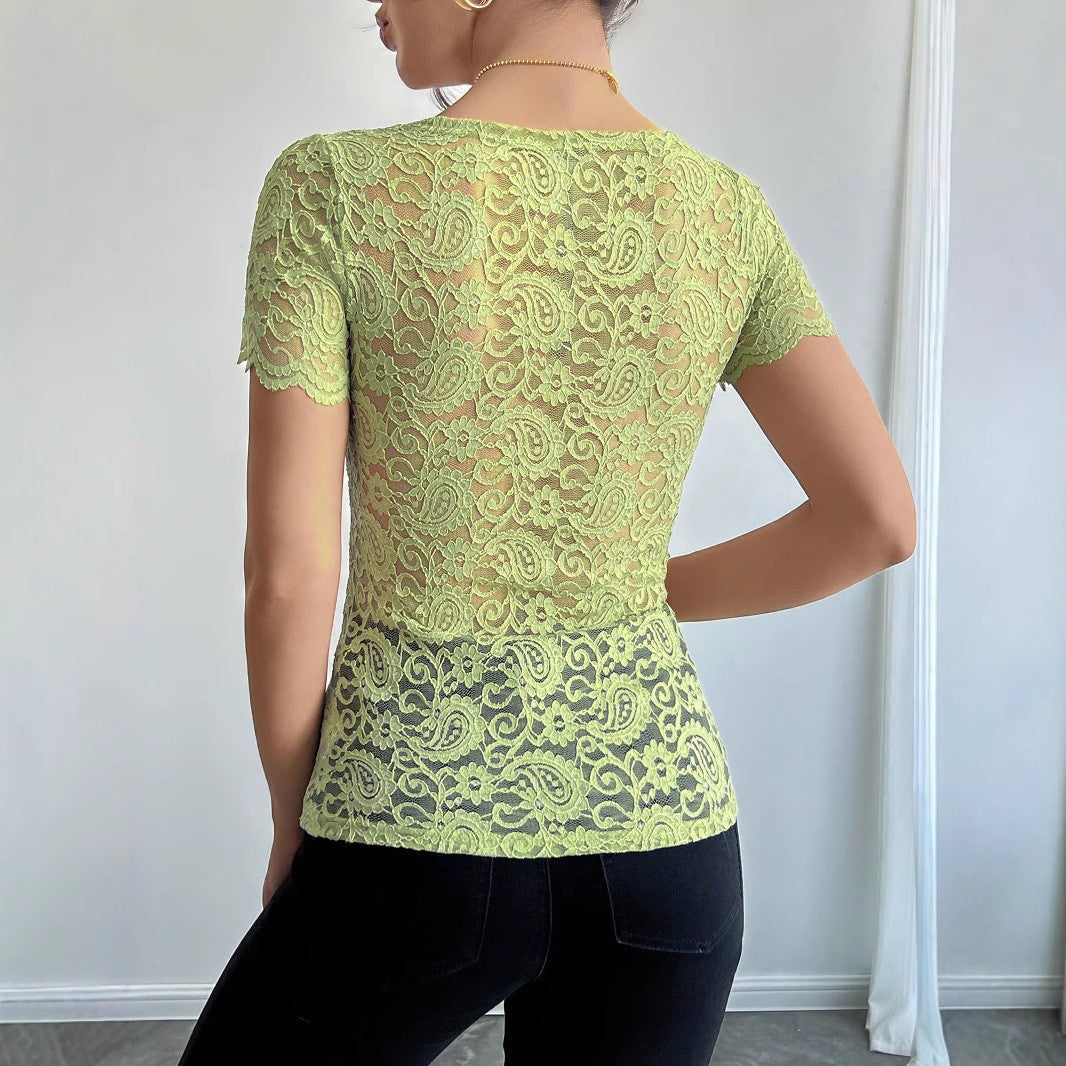 Seraphine Lace Slim-Fit Tee