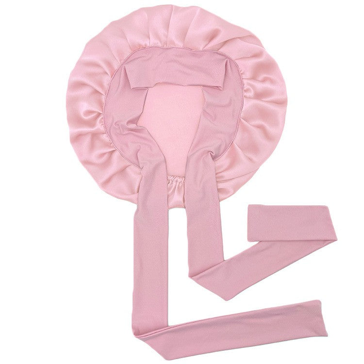 Serena Silk Sleep Cap with Ribbon