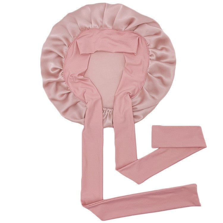 Serena Silk Sleep Cap with Ribbon
