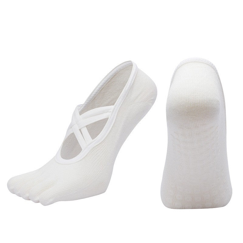 Zara Non-Slip Five-Toe Yoga Socks
