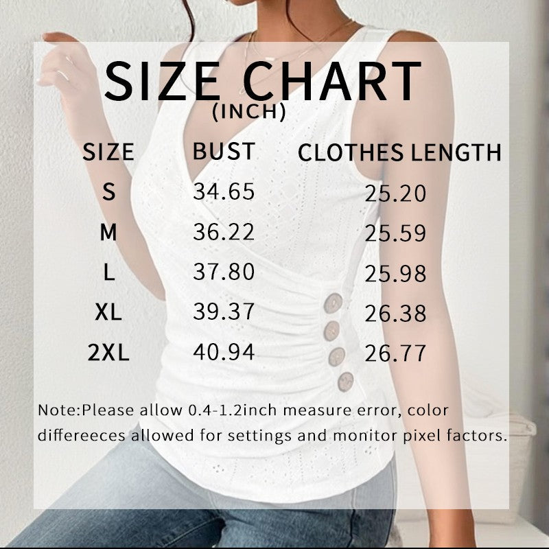 Alana Ruched V-Neck Sleeveless Tank Top