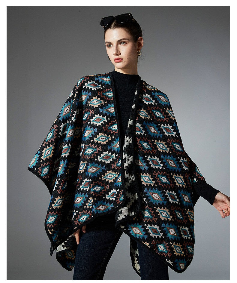 Astraea Ethnic Print Shawl