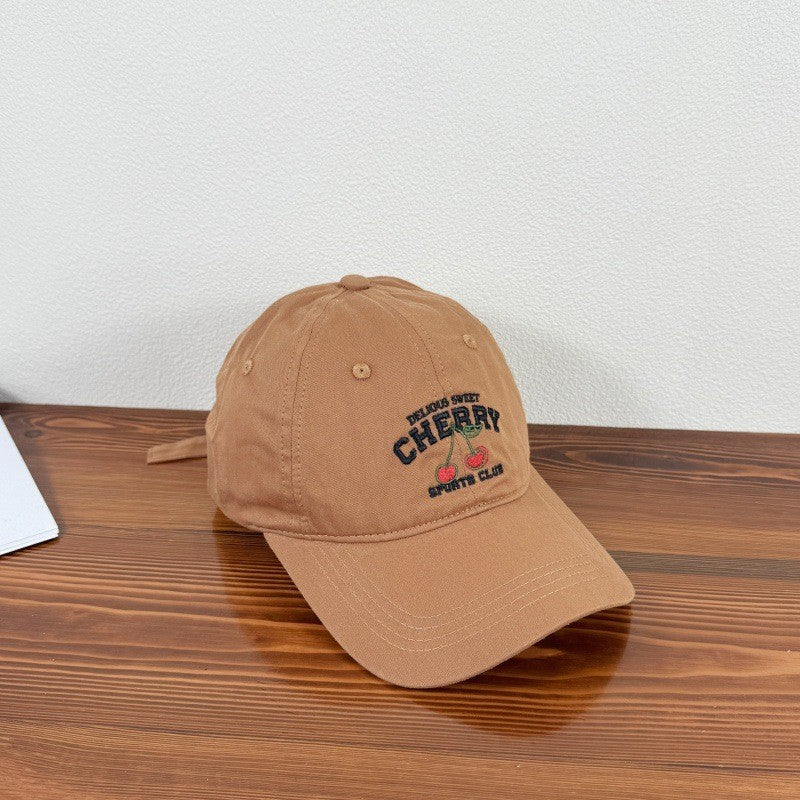 Cereza Embroidered Cherry Cap