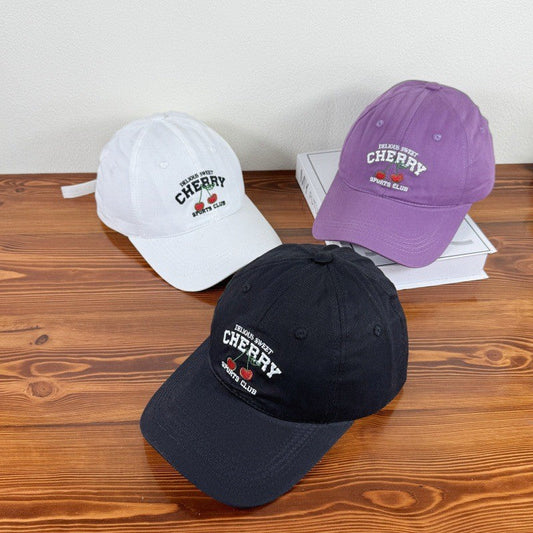 Cereza Embroidered Cherry Cap