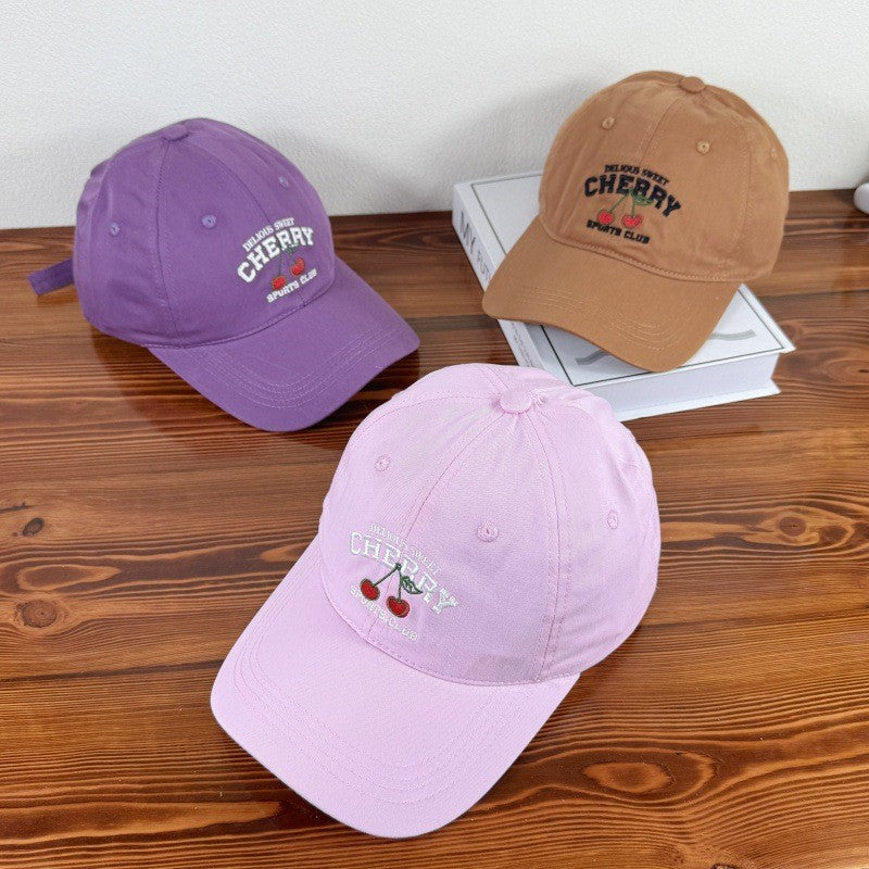 Cereza Embroidered Cherry Cap