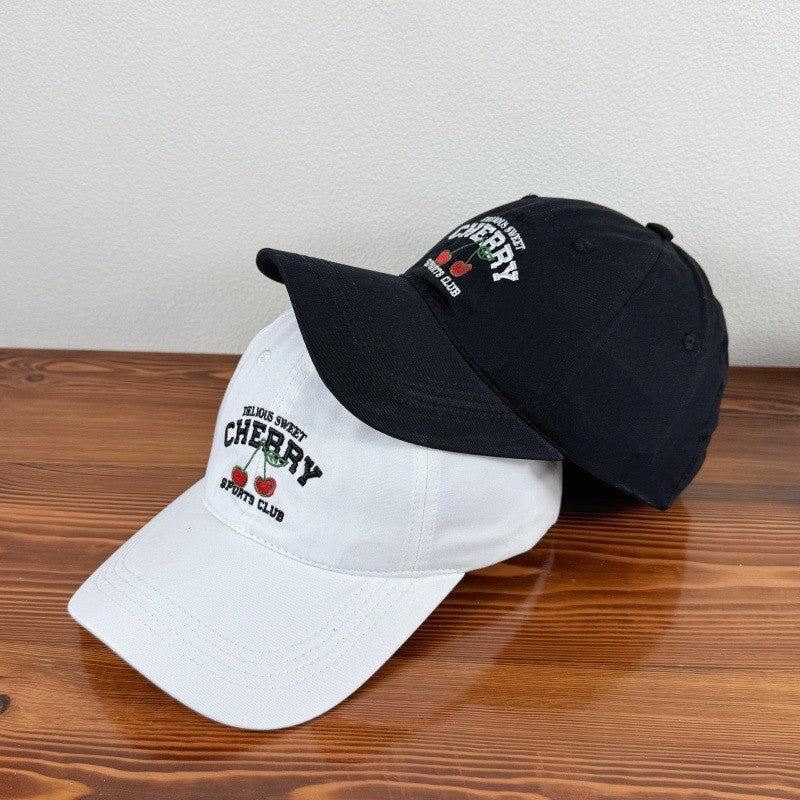 Cereza Embroidered Cherry Cap