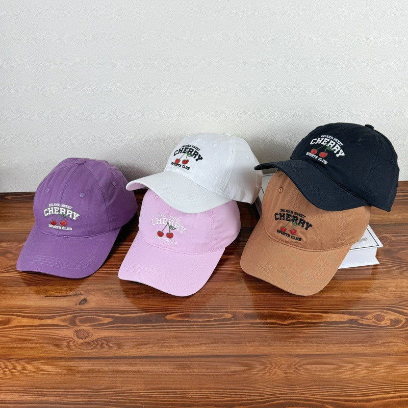 Cereza Embroidered Cherry Cap