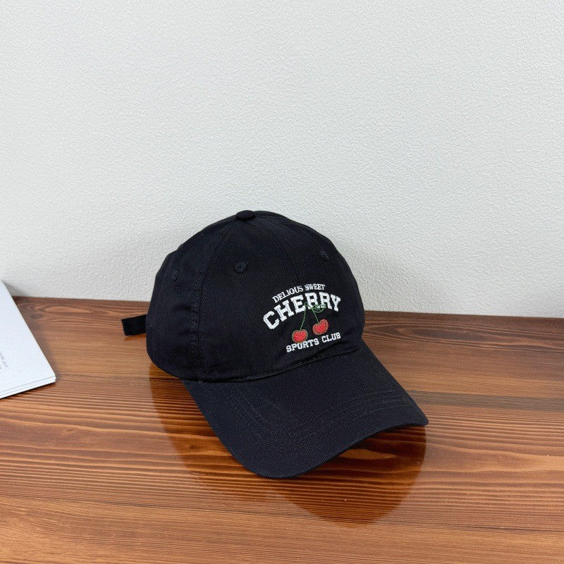 Cereza Embroidered Cherry Cap