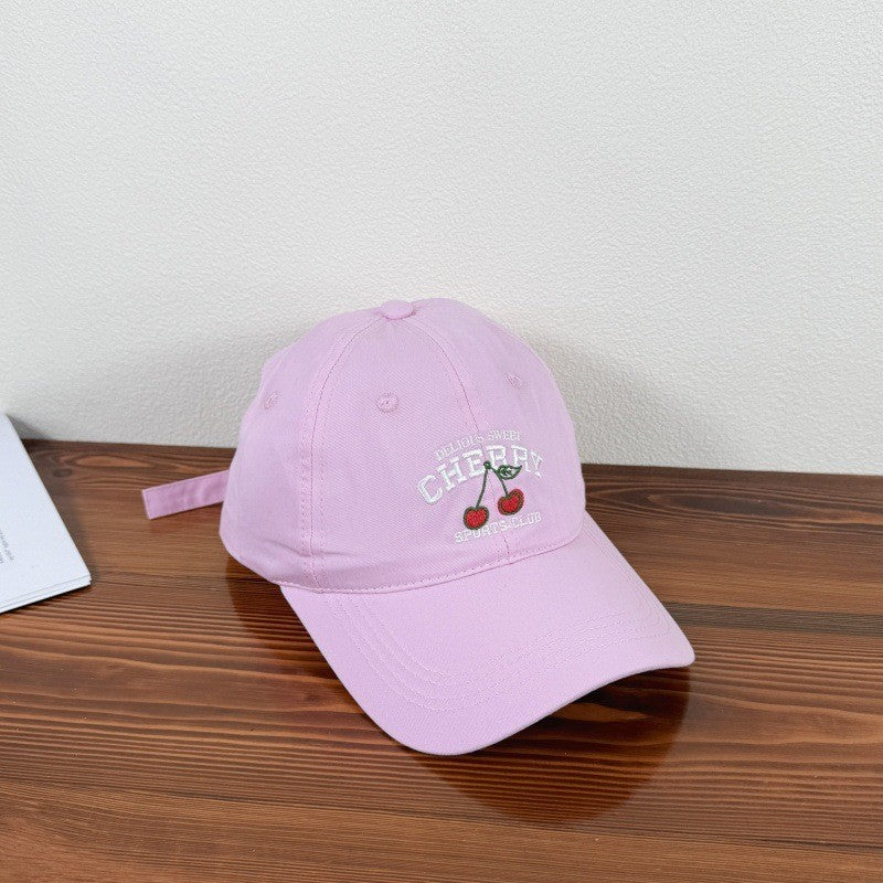 Cereza Embroidered Cherry Cap