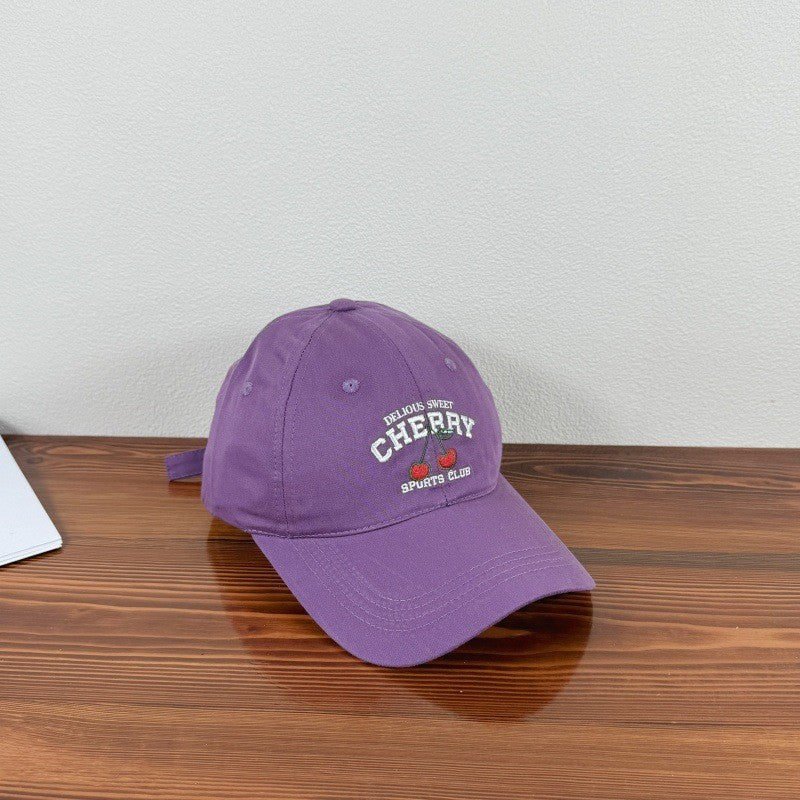 Cereza Embroidered Cherry Cap