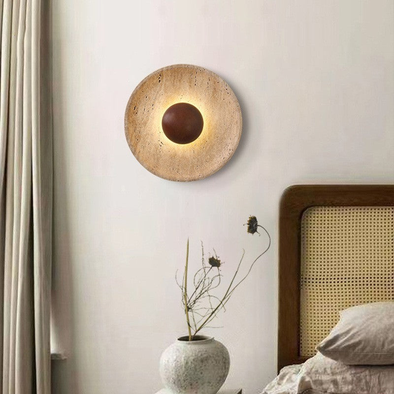 Cream Marble Wall Lamp