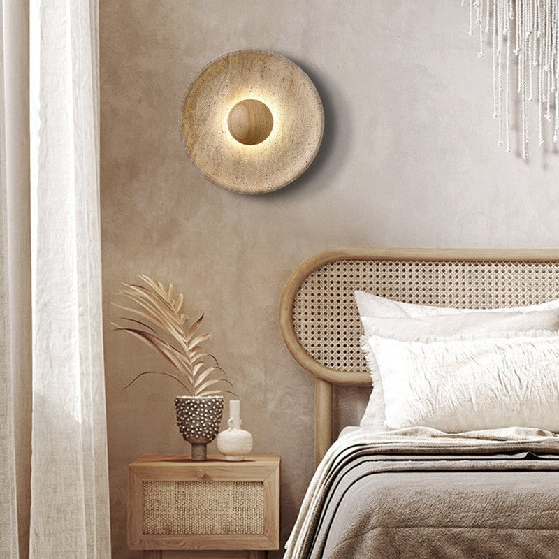 Cream Marble Wall Lamp