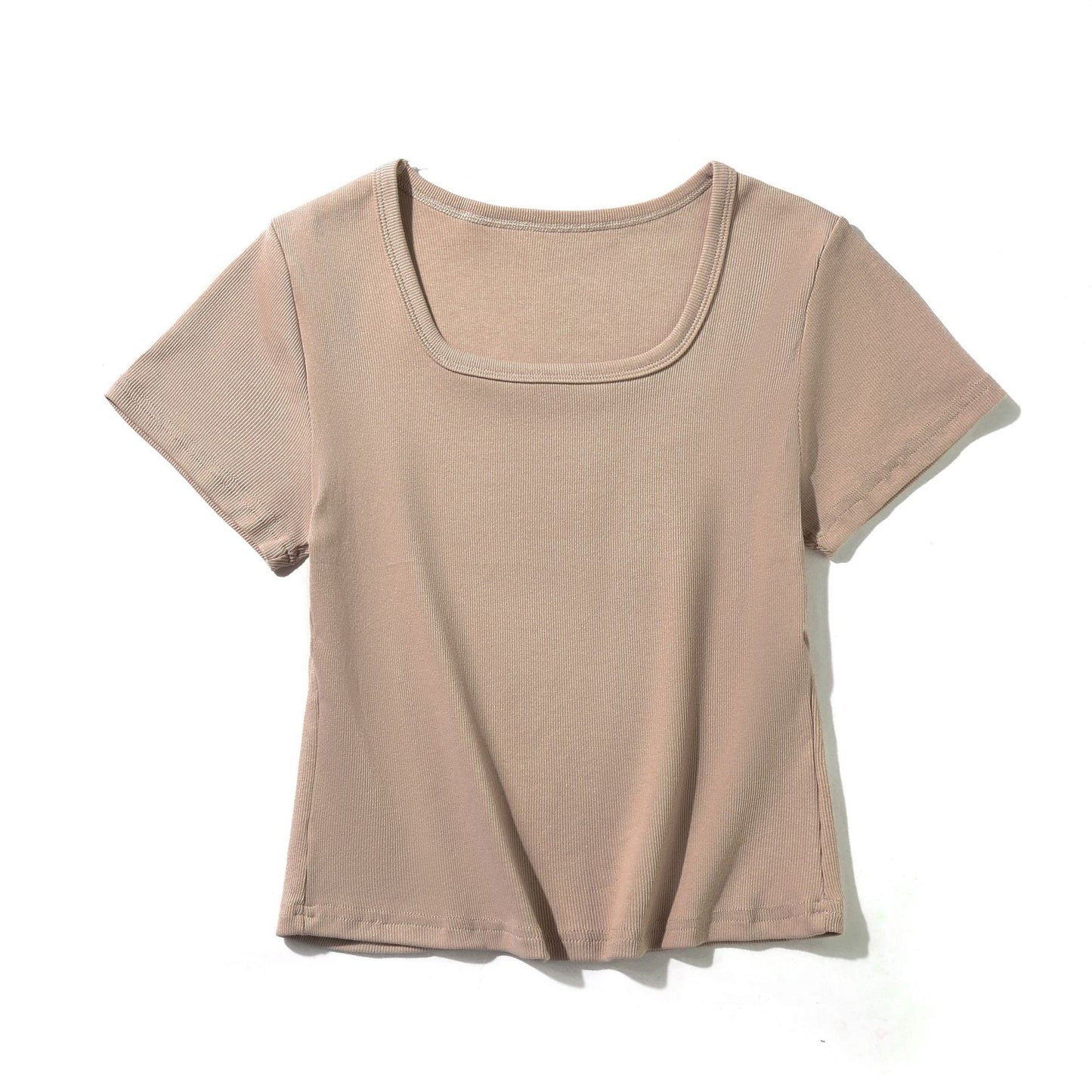 Elise Slim-Fit Square Neck Cotton Tee