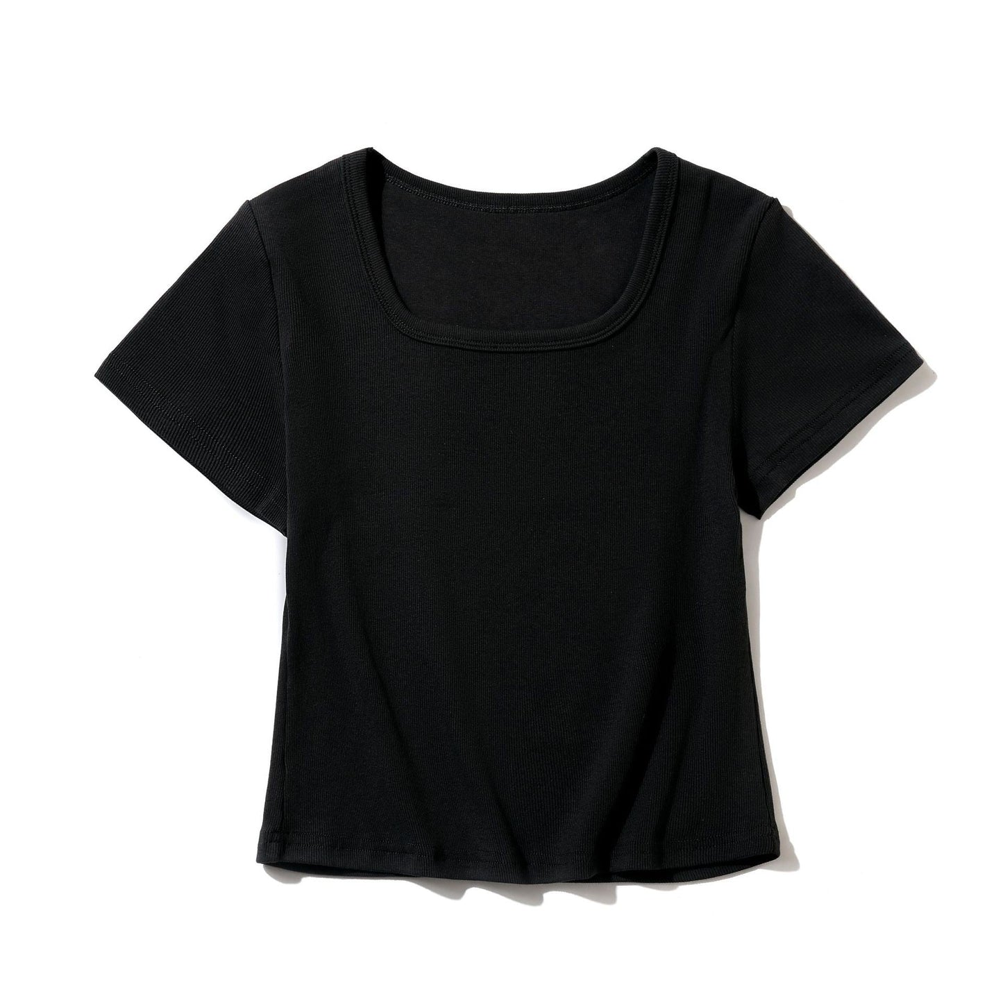 Elise Slim-Fit Square Neck Cotton Tee