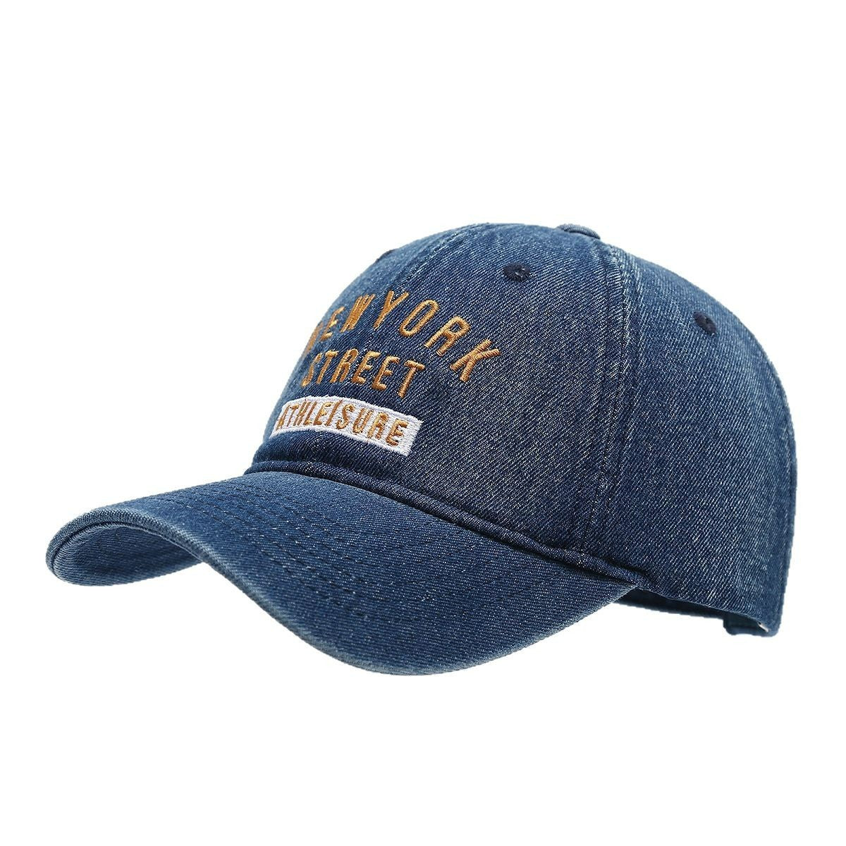 Elyse Letter Embroidered Denim Cap