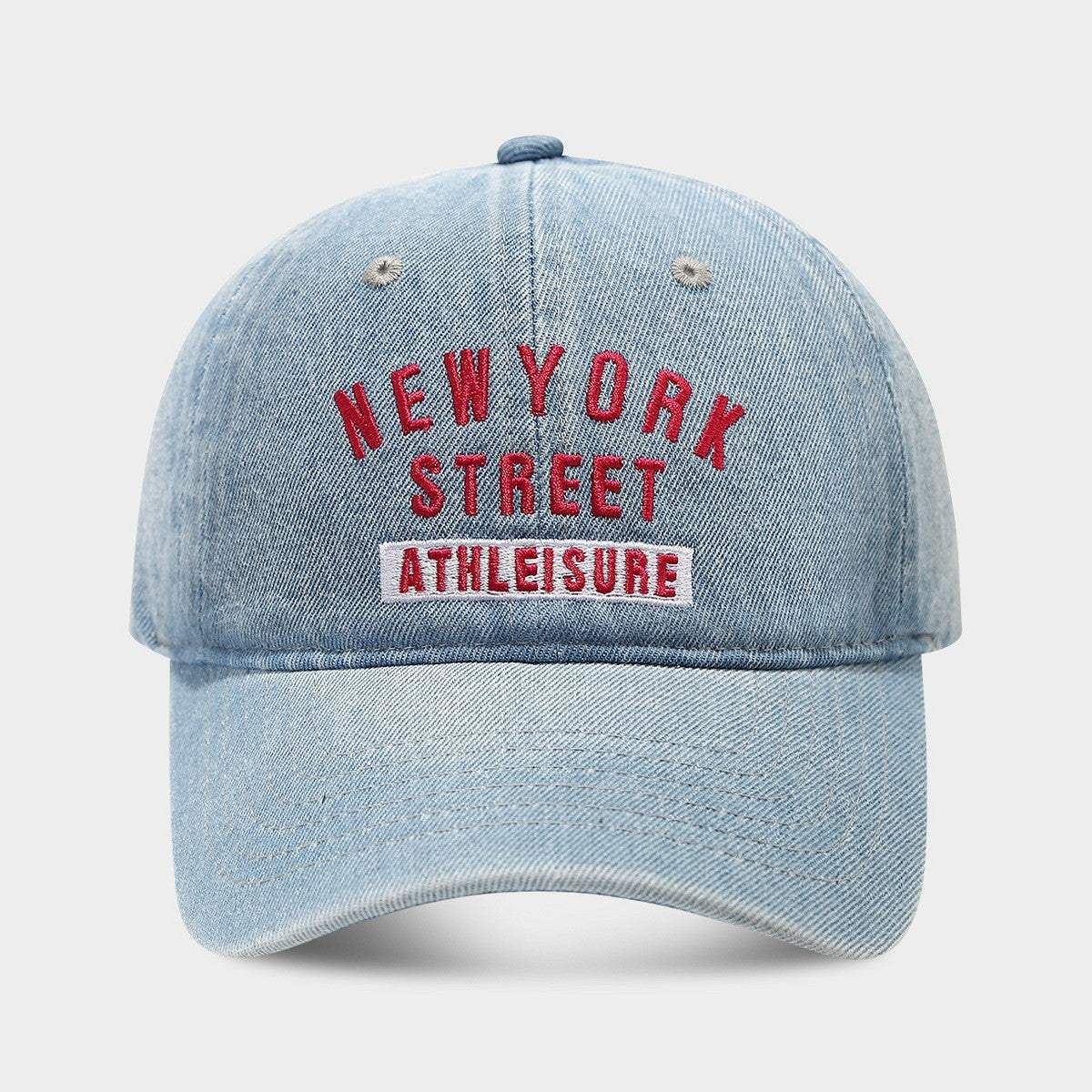 Elyse Letter Embroidered Denim Cap
