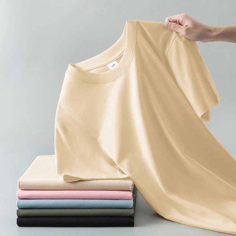 Kai Solid Color Cotton Tee (Unisex)