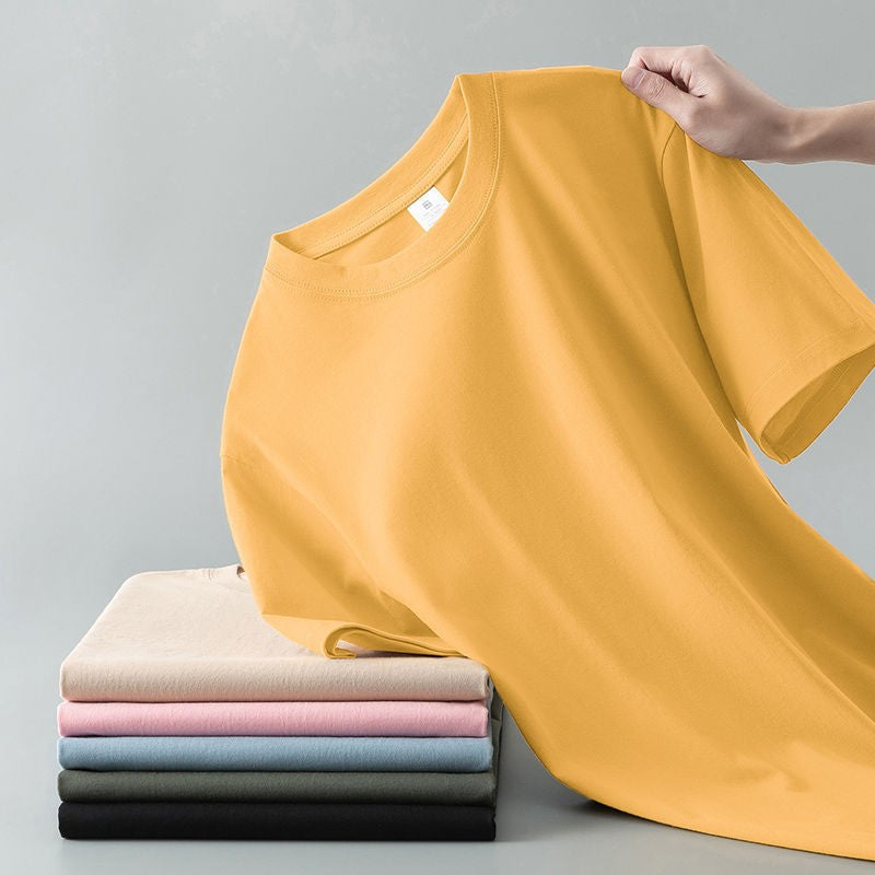 Kai Solid Color Cotton Tee (Unisex)