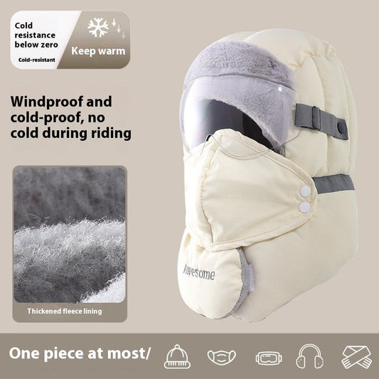 Lyra Winter Fleece-Lined Mask Hat
