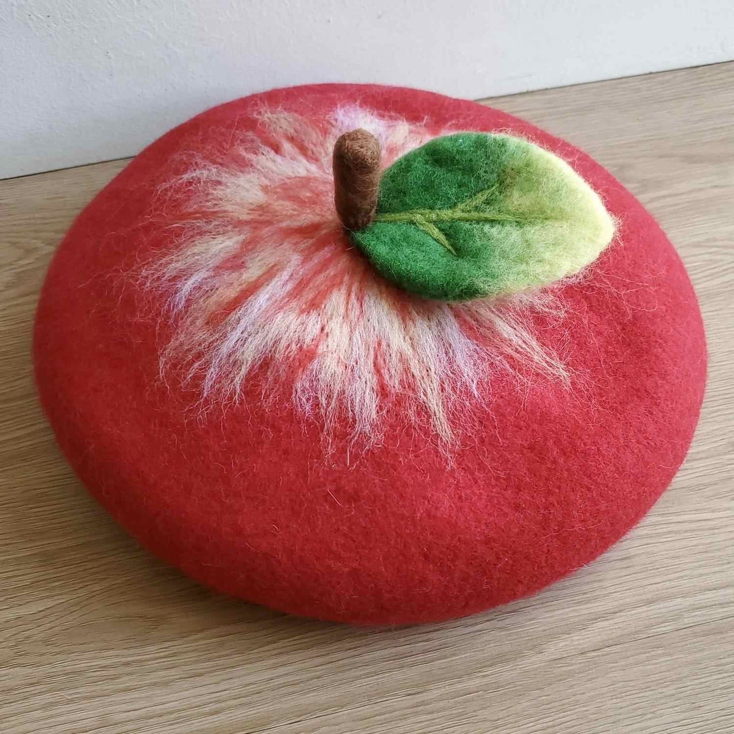 Noelle Handmade Wool Felt Christmas Beret