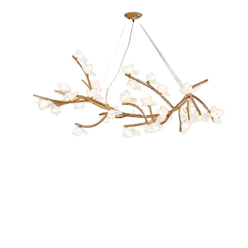 Nordic Lotus 8-Head Resin Chandelier