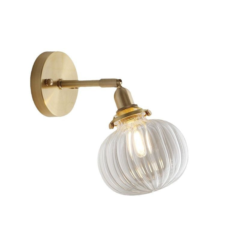 Pumpkin Glass Wall Lamp