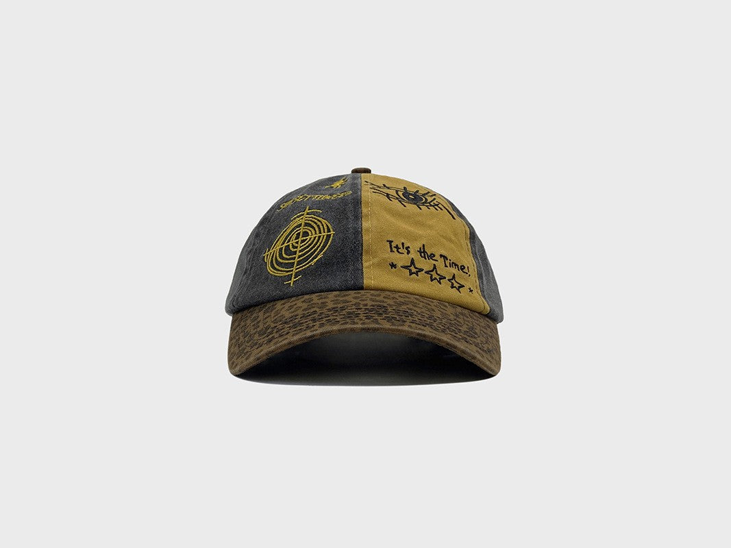 Raya Retro Leopard Print Distressed Cap