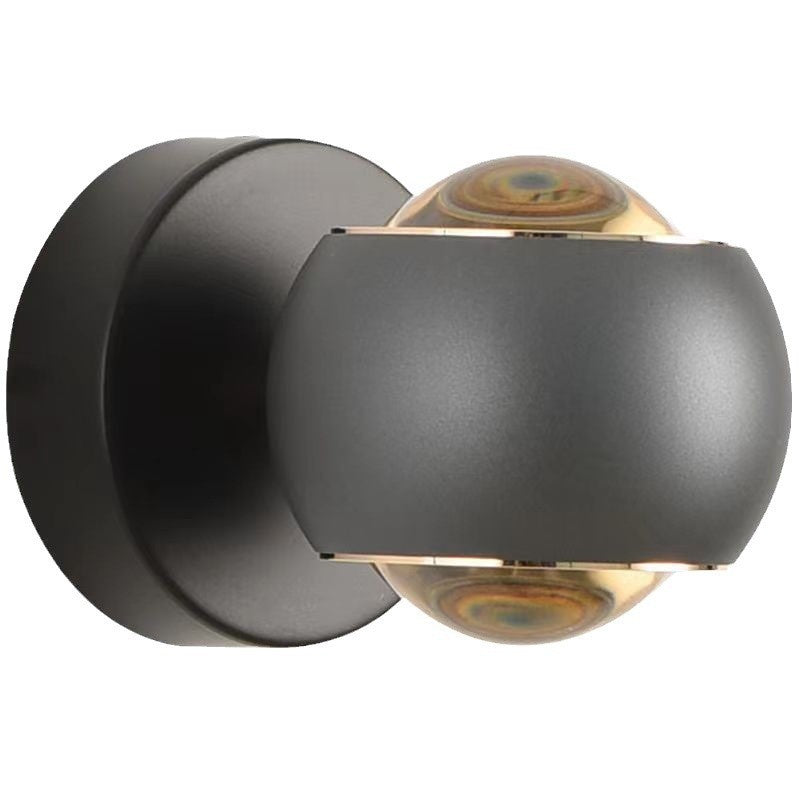 Rotatable Aluminum Glass Wall Lamp