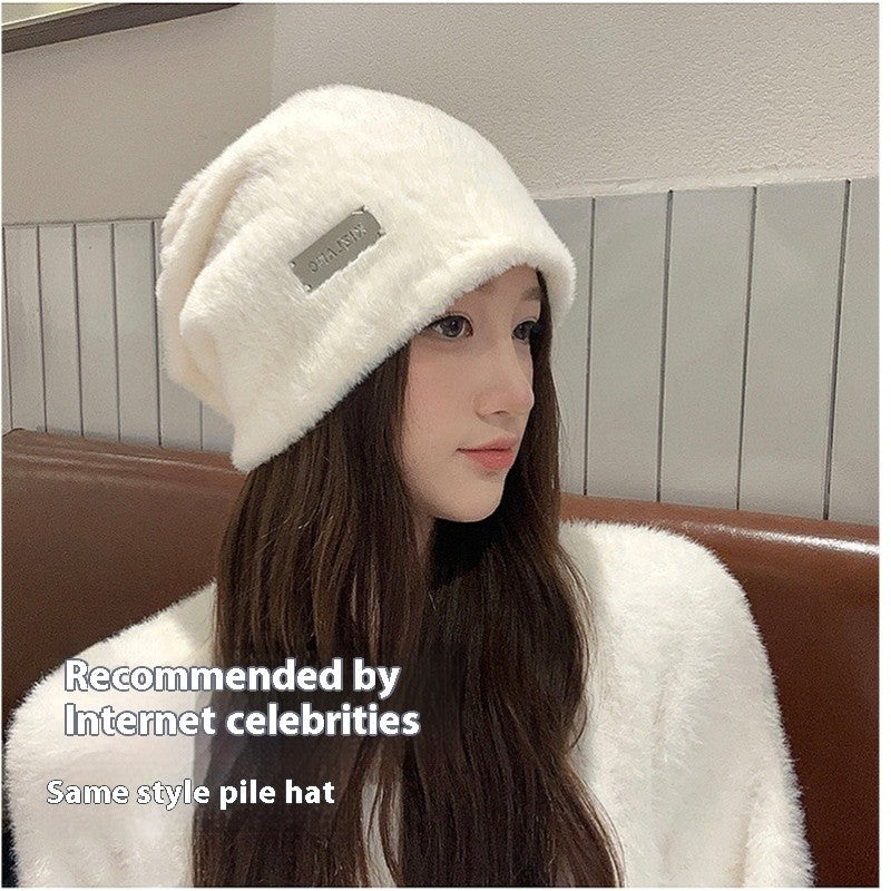 Selora Mink Knit Beanie