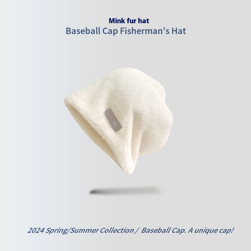 Selora Mink Knit Beanie