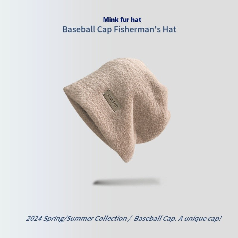 Selora Mink Knit Beanie