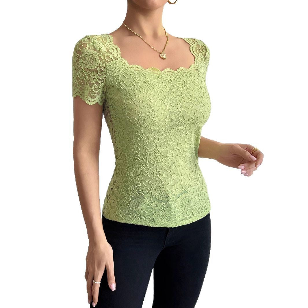 Seraphine Lace Slim-Fit Tee
