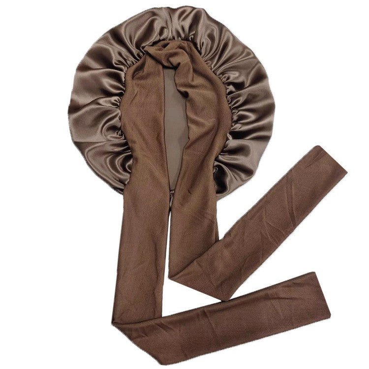 Serena Silk Sleep Cap with Ribbon