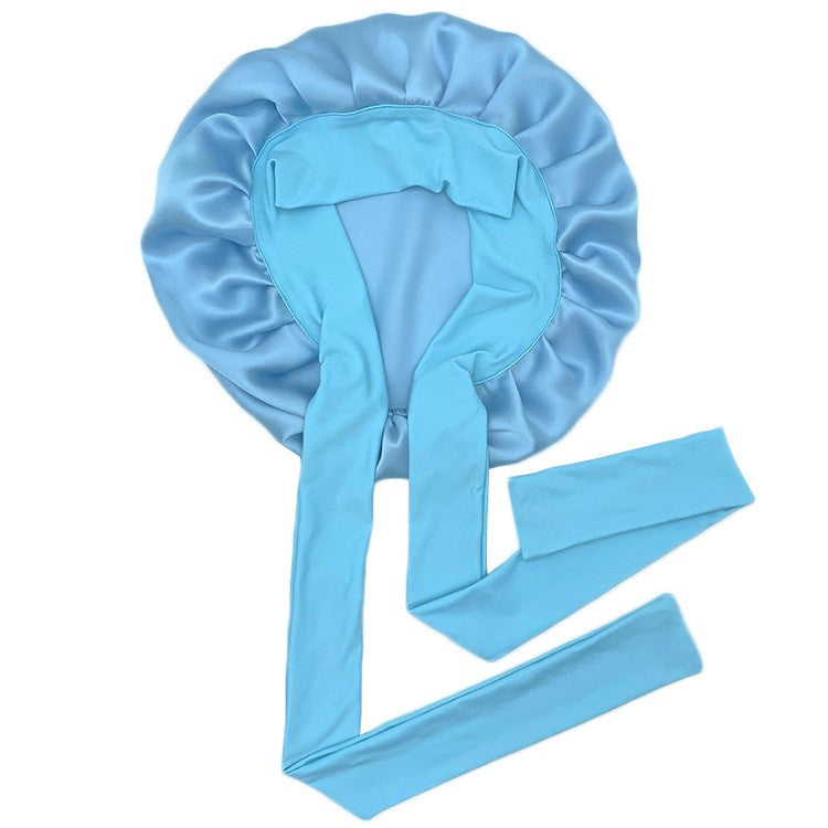 Serena Silk Sleep Cap with Ribbon