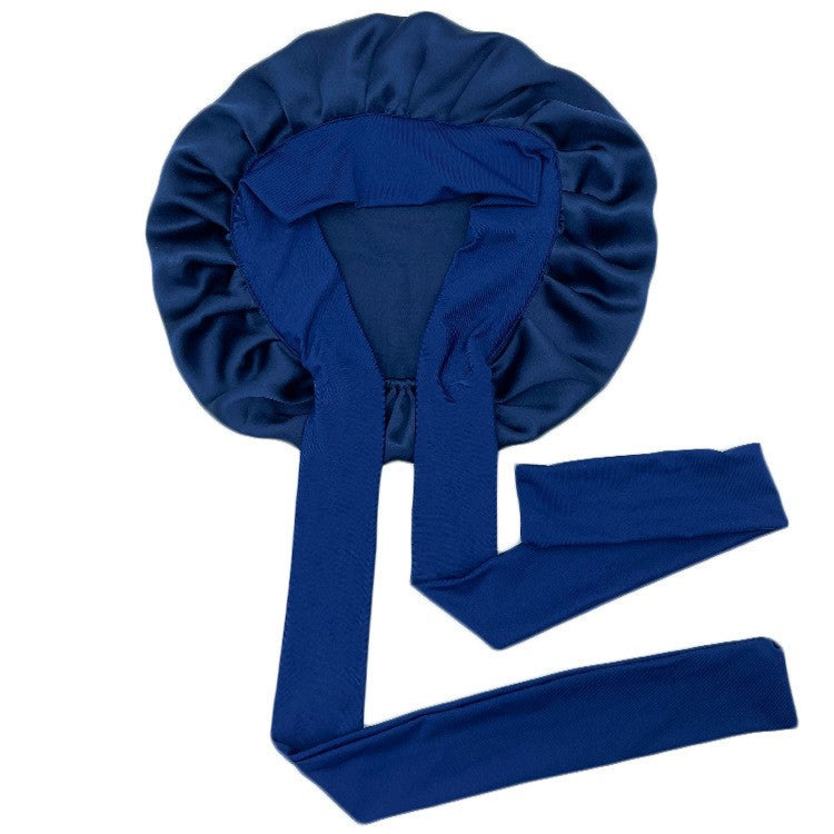 Serena Silk Sleep Cap with Ribbon