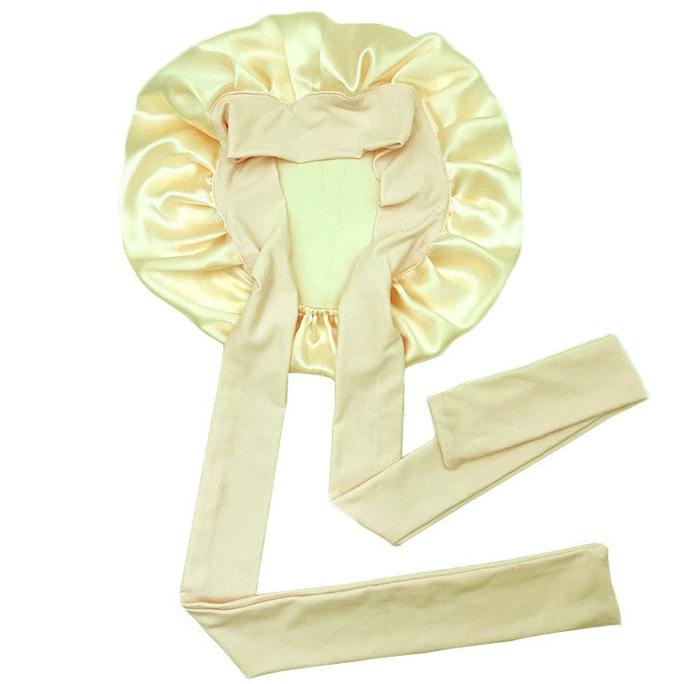 Serena Silk Sleep Cap with Ribbon