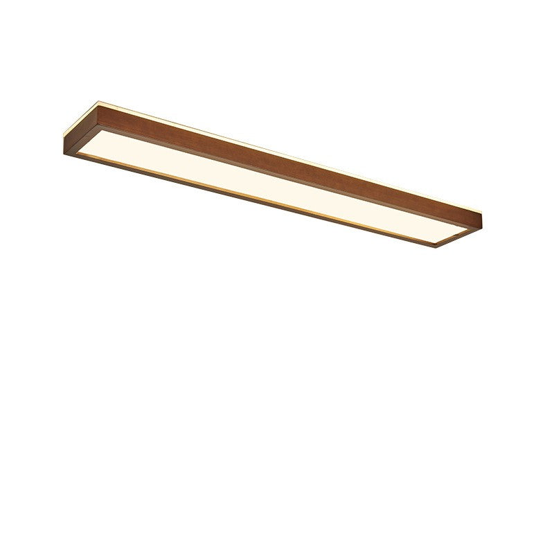 Solid Wood Long Ceiling Lamp
