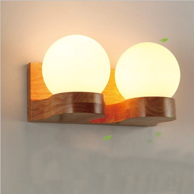 Solid Wood Wall Lamp