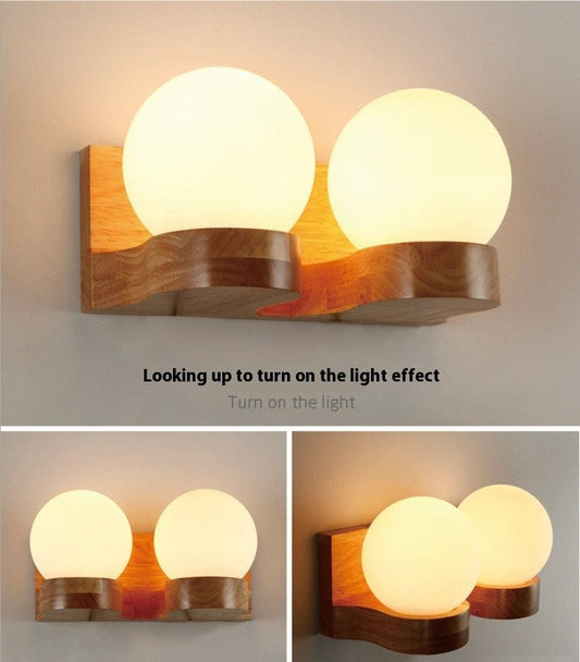 Solid Wood Wall Lamp