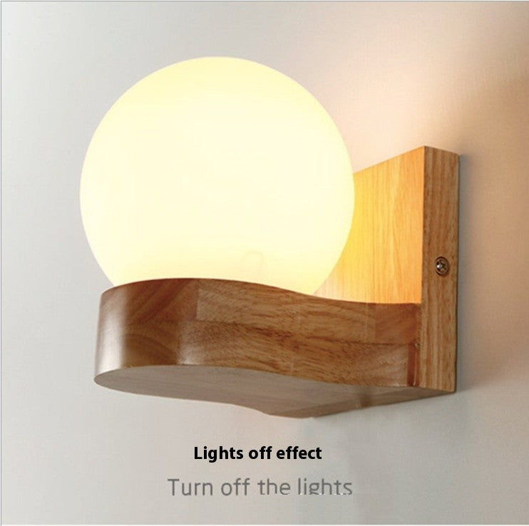 Solid Wood Wall Lamp