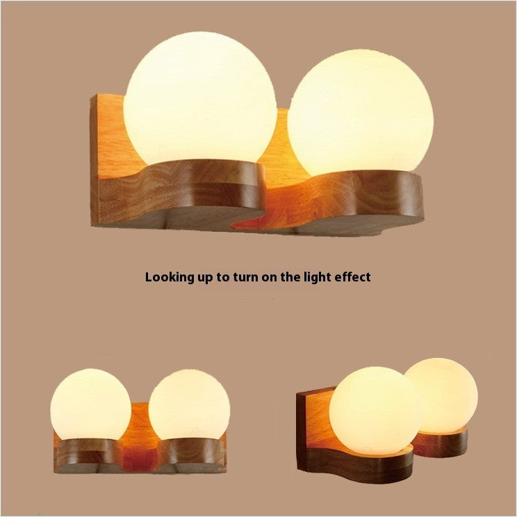Solid Wood Wall Lamp