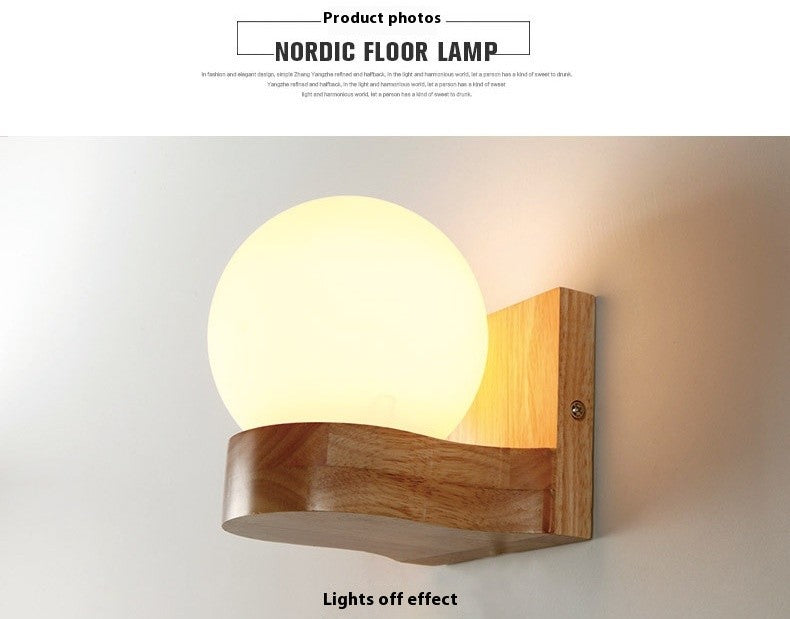 Solid Wood Wall Lamp
