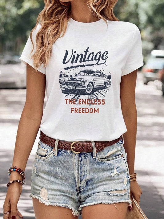 Veyla Minimalist Print Tee