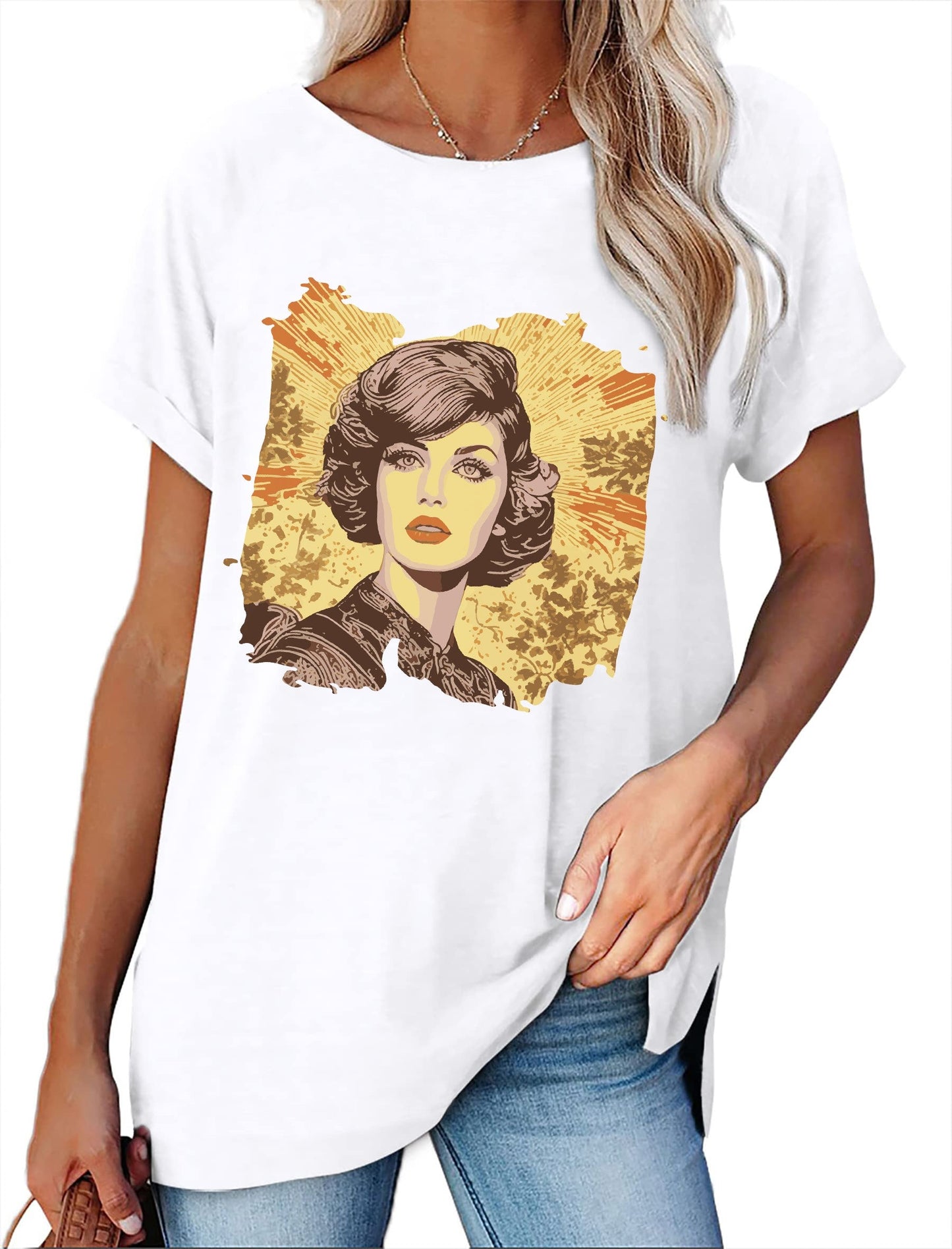 Veyla Minimalist Print Tee